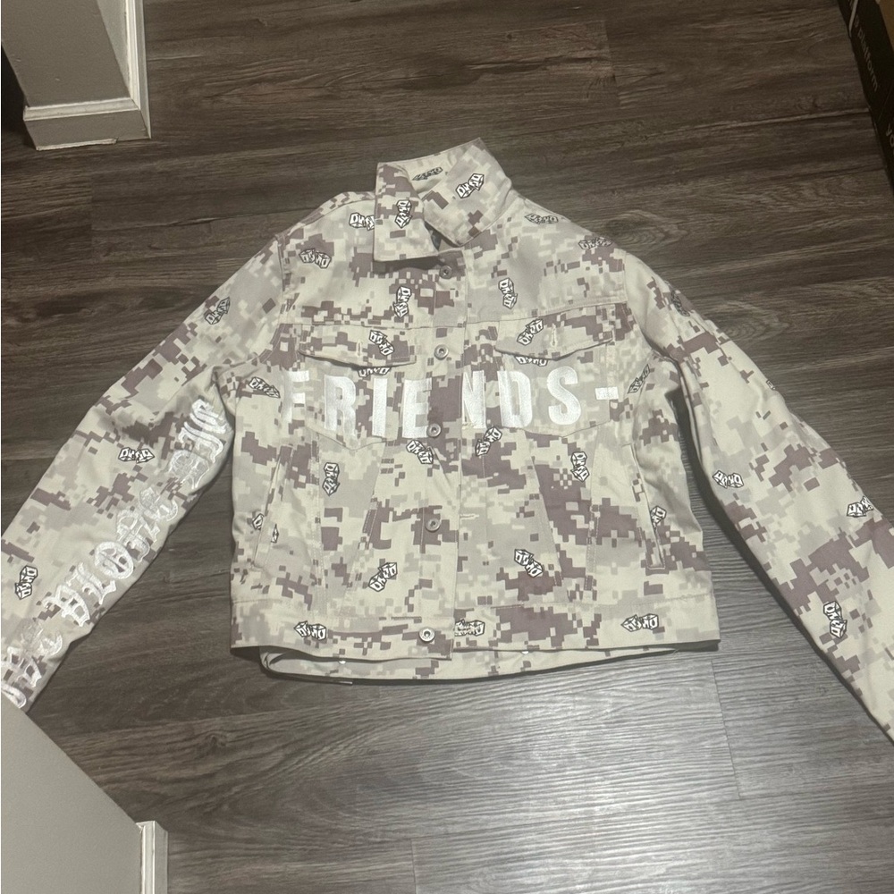 VLONE Camouflage Jacket in Gray and White